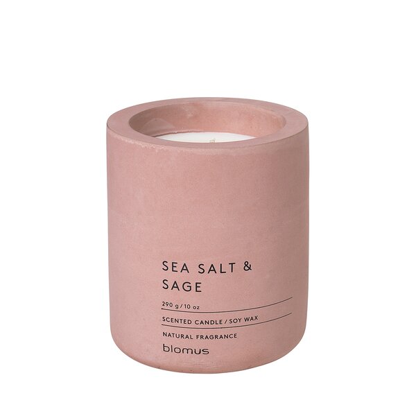 Blomus Fraga Sea Salt And Sage Scented Jar Candle with Stone